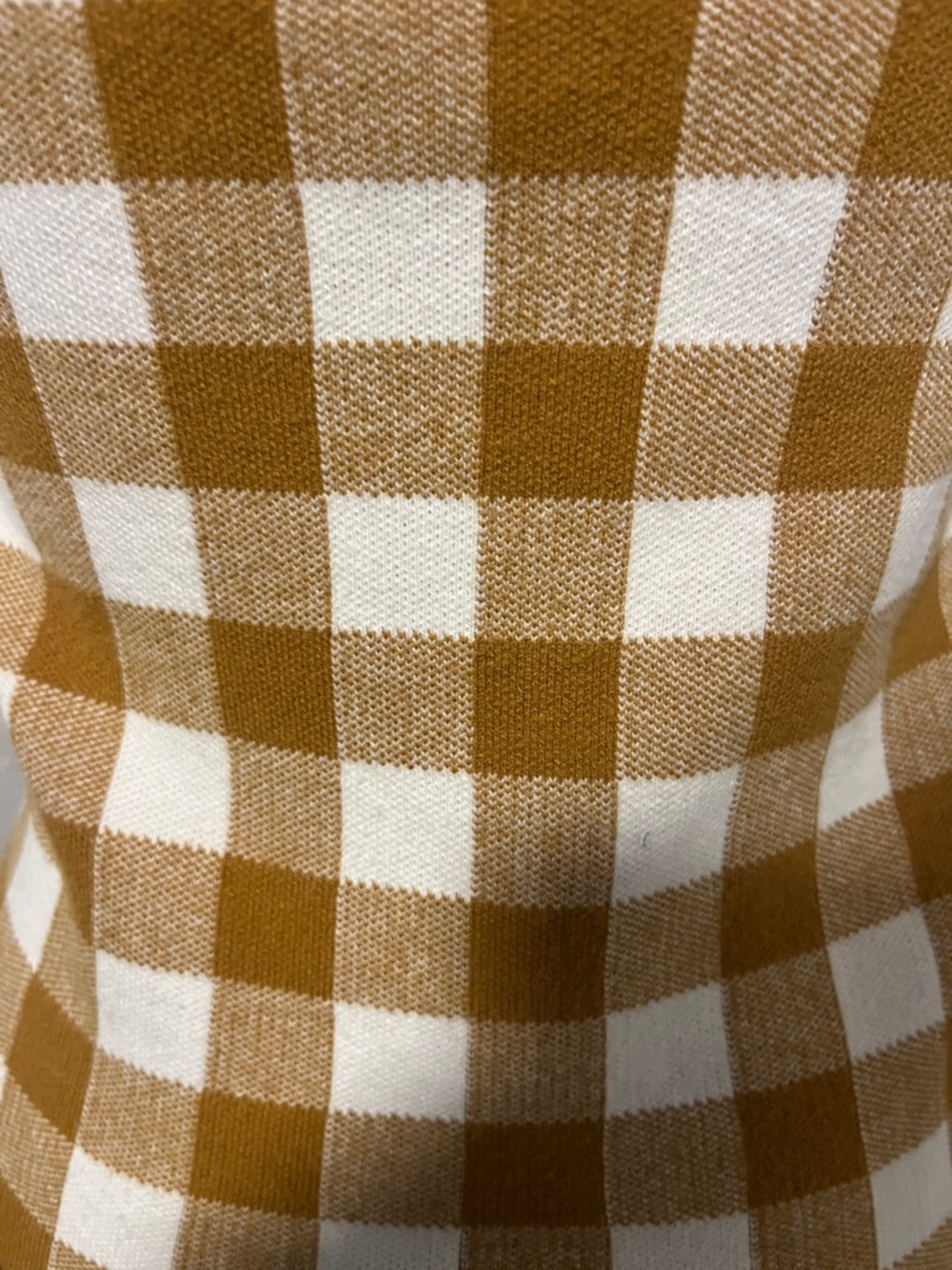Madewell Brown and Cream Gingham Knit Cami - Picture 5 of 5